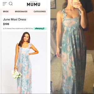 Show Me Your MUMU June Maxi Dress Size Small